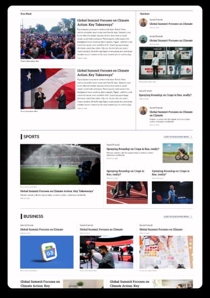 Newspaper & News Portal | Modern Responsive Template for News Publishers & Bloggers