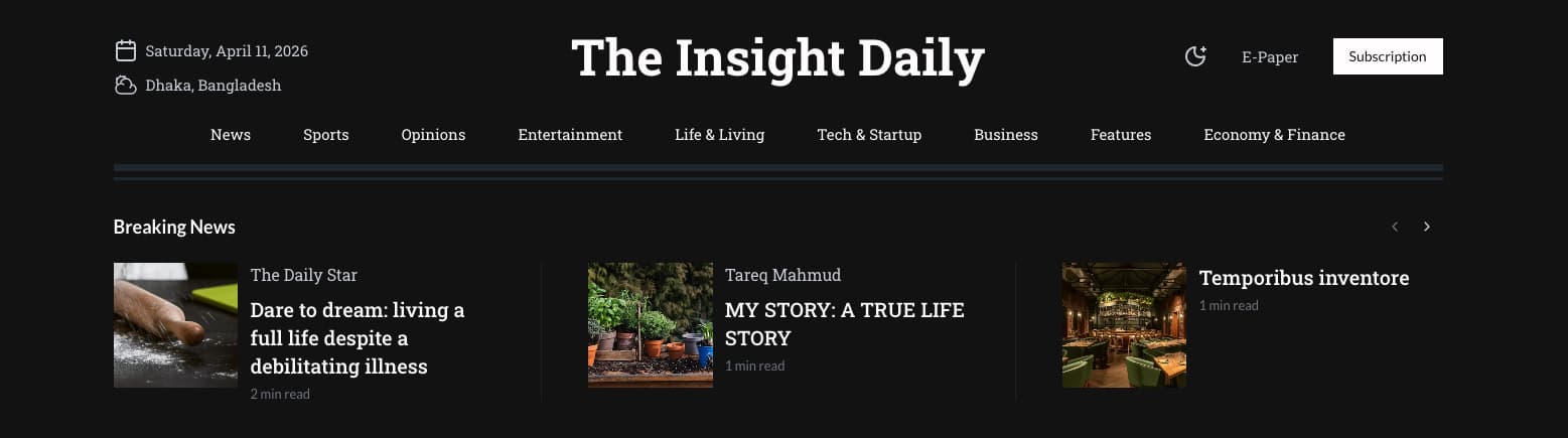 Newspaper & News Portal | Modern Responsive Template for News Publishers & Bloggers