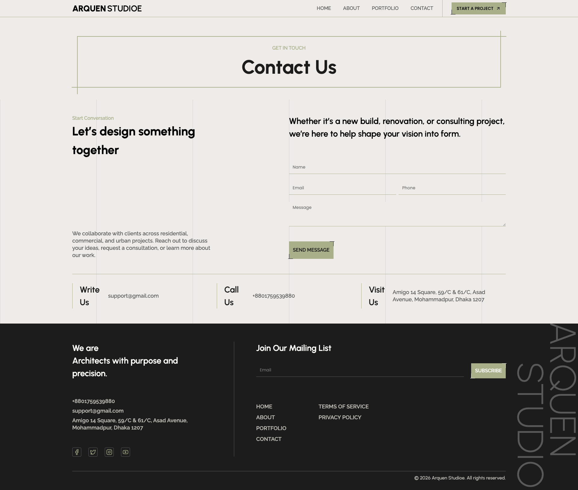 Contact Page